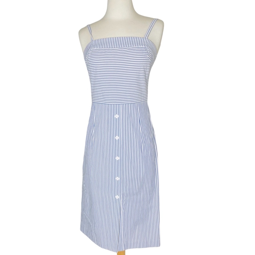 FRNCH Striped Button Front Sleeveless Dress Size XS EUC